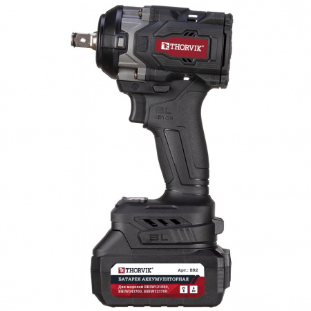 Thorvik Гайковерт ударный аккумуляторный бесщеточный 1/2"DR, 21В, 2*4Aч, 890 Нм