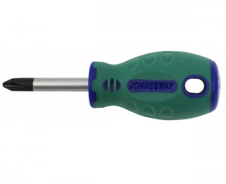 JONNESWAY Отвертка стержневая крестовая ANTI-SLIP GRIP, PH2х38 мм