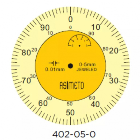 ASIMETO Индикатор часового типа ИЧ 0-5 мм, 0,01 мм