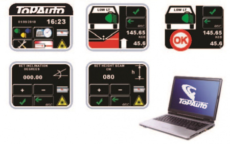 TopAuto HBA35TFT/L2 Прибор контроля и регулировки света фар
