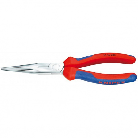 Knipex Круглогубцы с плоскими губками с режущими кромками, 200 мм прямые