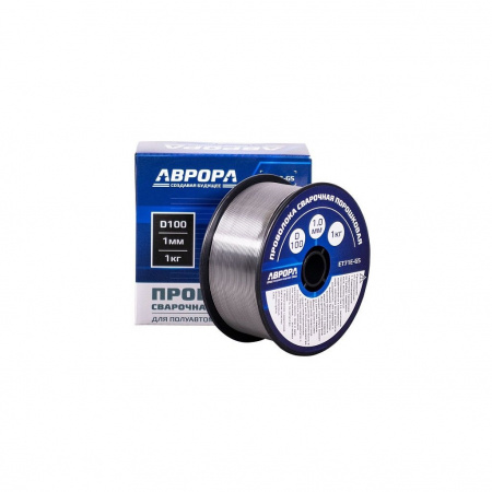 AURORA Проволока порошковая E71T-GS d.1.0 мм 1.0 кг D100 NO GAS