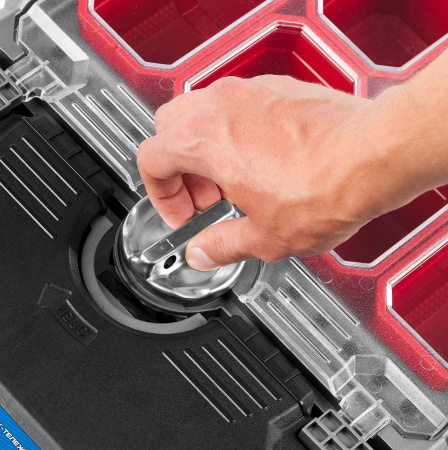 ЗУБР Профессионал МЕГАБОКС-24 Пластиковый ящик-тележка для инструментов, 616 х 378 х 415 мм, (24″)