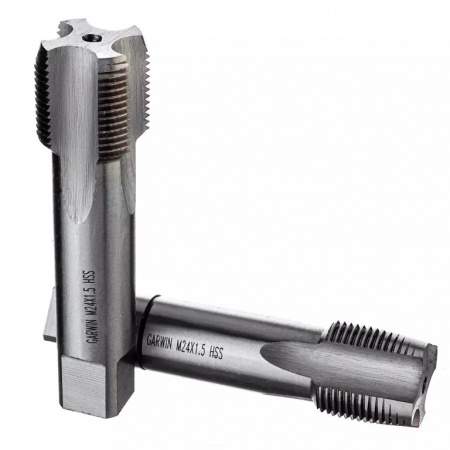 GARWIN INDUSTRIAL Метчики ручные Mf24x1.5, DIN 2181, HSS, 6H, комплект из 2 штук