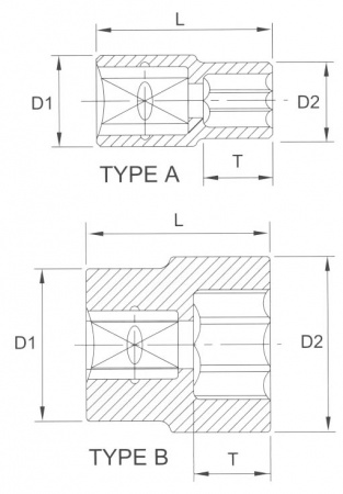 Licota Головка торцевая 6гр. 1" 67мм