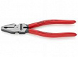 Knipex Пассатижи силовые 180 мм, фосфатированные, обливные ручки