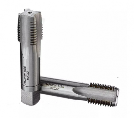 GARWIN Метчики ручные Mf 20х2, HSS, DIN 2181, 6H, комплект из 2 шт.