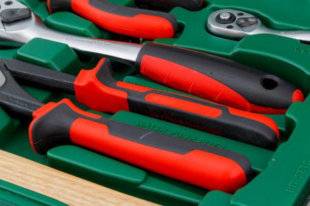 СТАНКОИМПОРТ Набор инструмента универсальный 1/2", 1/4", ключи и отвертки, молоток и клещи, 87 пред.