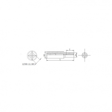Thorvik Головка торцевая глубокая 1/2"DR, внешний TORX®, Е16