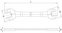 Licota Ключ рожковый 10x12мм
