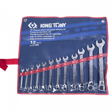 KING TONY Набор комбинированных ключей, 6-22 мм, 12 предметов