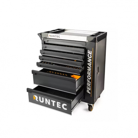 RUNTEC Performance Тележка инструментальная 7 полочная с комплектом инструмента, 273 предмета