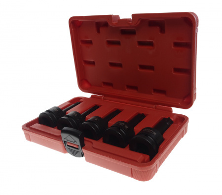 JTC Набор головок ударных TORX 3/4" 5 шт.(T60,T70,T80,T90,T100) L=100 мм в кейсе 