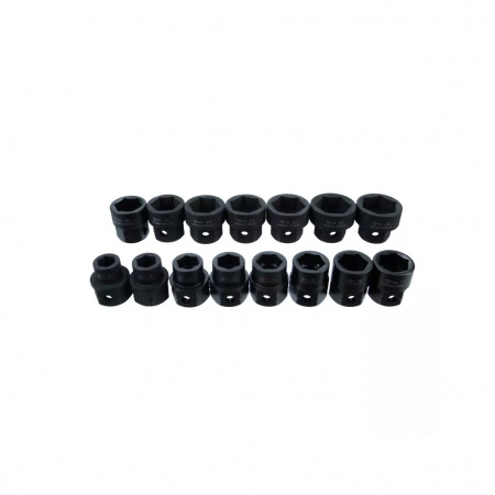GARWIN INDUSTRIAL Набор ударных головок 1/2" 15 пр. W/HEX 10-24 мм, L= 28 mm