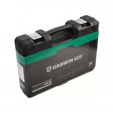 GARWIN PRO Набор ручных инструментов 1/4" и 1/2", 89 предметов