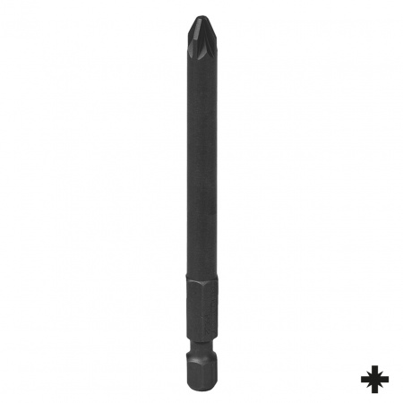 KING TONY Вставка (бита) торцевая 1/4", Pozidriv, PZ3, L = 90 мм, для шуруповерта 