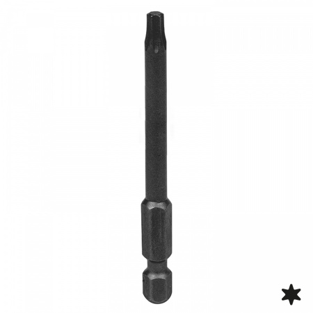 KING TONY Вставка (бита) торцевая 1/4", Torx, Т10, L = 70 мм, для шуруповерта 