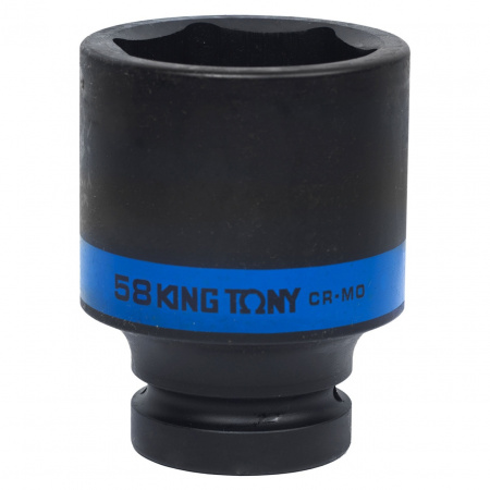 KING TONY Головка торцевая ударная глубокая шестигранная 1", 58 мм
