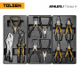 TOLSEN Набор инструментов "ATHLETE" в черной тележке, 189 предметов, 7 ящиков 