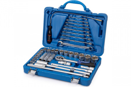 СТАНКОИМПОРТ Набор инструмента, головки, трещотка, магнитный держатель, 39 предметов