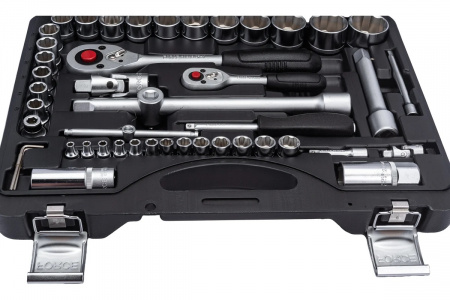 FORCE Набор инструмента 1/2"&1/4" Surface, 4-32 мм, вставки, насадки 94 пр. в кейсе