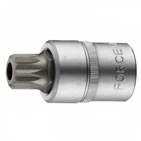 FORCE Головка-бита  1/2"DR Spline М14х55 мм с отверстием