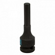 KING TONY Насадка (бита) ударная торцевая 1/2", HEX, 9 мм, L=80 мм