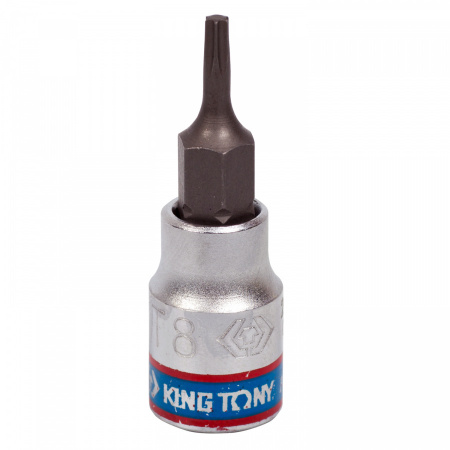 KING TONY Насадка (бита) торцевая 1/4", TORX T9, L = 37 мм