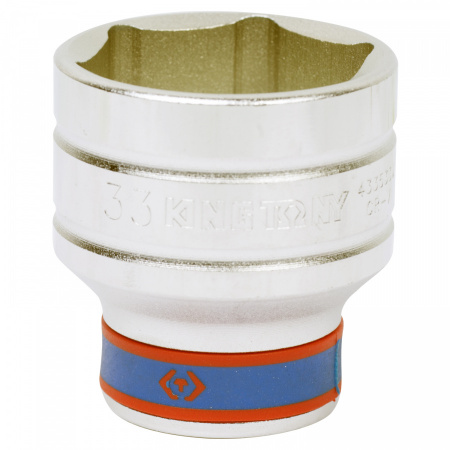 KING TONY Головка торцевая стандартная шестигранная 1/2", 33 мм