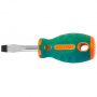JONNESWAY Отвертка стержневая шлицевая ANTI-SLIP GRIP, SL6.5х38 мм