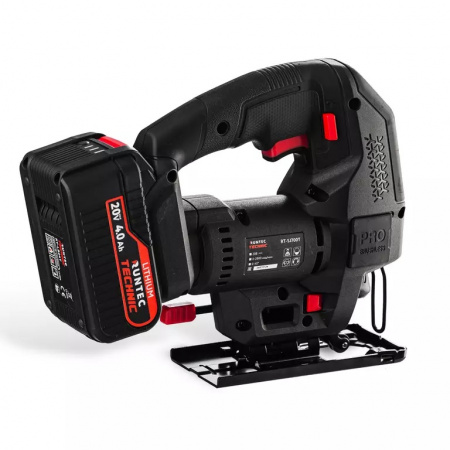 RUNTEC TECHNIC Лобзик аккумуляторный 20В, 2*4Ач, 700Вт