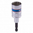 KING TONY Головка для шуруповерта двенадцатигранная 1/4", 17 мм, L = 80 мм 