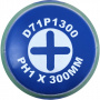 Jonnesway Отвертка стержневая крестовая ANTI-SLIP GRIP, PH1x300 мм