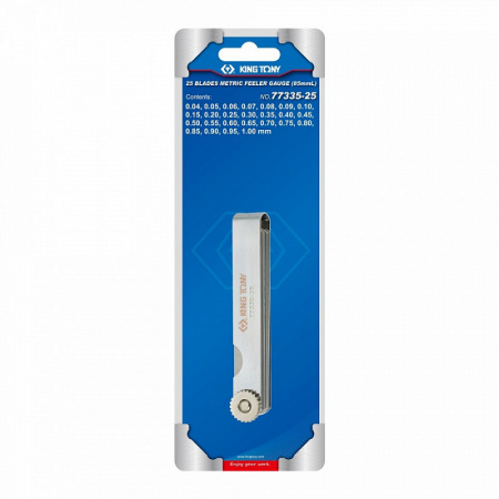 KING TONY Набор щупов для проверки зазоров, 0,04-1 мм, 25 листов