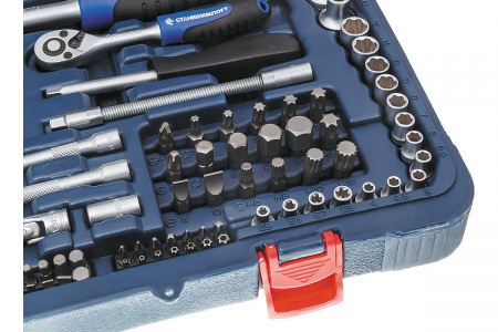 СТАНКОИМПОРТ Набор инструмента 1/2" и 1/4", головки, ключи, + ручка с магнитом, 147 предметов