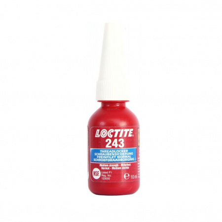 LOCTITE 243 10ML Резьбовой фиксатор средней прочности 243, 10 мл (синий)