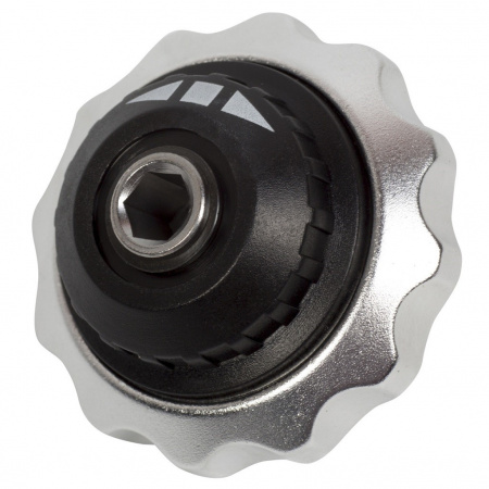 KING TONY Трещотка вороток 1/4", бесшаговая, дисковый механизм, для вставок (бит)
