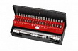 FORCE Набор вставок MIX 1/2"DR-3/8"DR (6-гр., TORX, Spline) 44 пр.