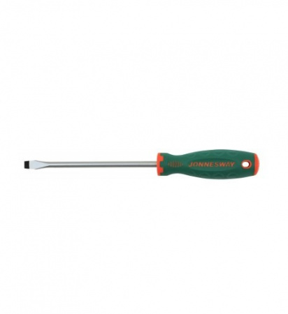 JONNESWAY Отвертка стержневая шлицевая ANTI-SLIP GRIP, SL4.0х150 мм
