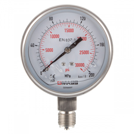 GARWIN Манометр гидравлический; 2800 бар; 100 мм; 1/2” BSP