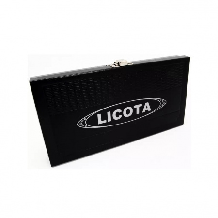 Licota Набор торцевых головок 1/4", 4-14 мм, биты H, SL, Hex, Torx, 43 предмета