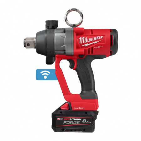 MILWAUKEE Гайковерт ударный аккумуляторный M18 ONEFHIWF1-802X 1" FORGE™ 2400 Нм, 1670 об/мин, 2*8 Ач