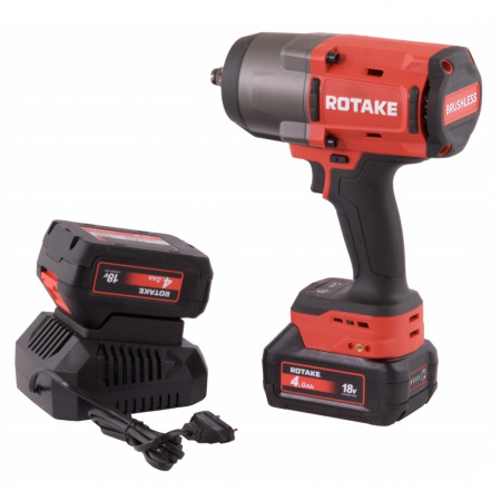 ROTAKE (T3-40D) Гайковерт ударный аккумуляторный бесщёточный 1/2"DR, 18В, 1880 Нм