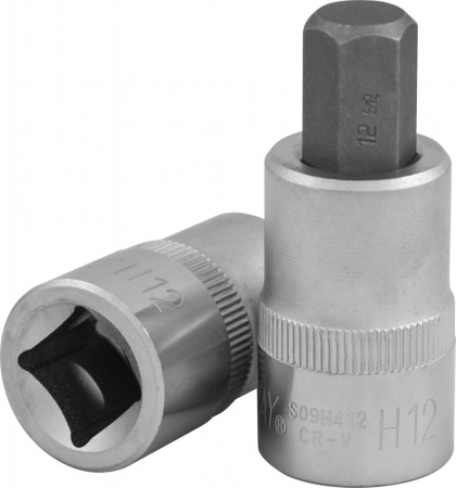 JONNESWAY Насадка торцевая 1/2"DR с вставкой-битой шестигранной, H12, 55 мм