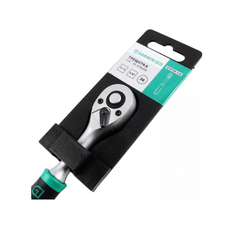 GARWIN PRO Трещотка, 1/4", 36 зубцов, длина 145 мм