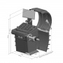 SIVIK Балансировочный станок STELLAR (p) СБМП-60/3D Pro (УЗ, ЭМВ, ТЛУ) 220 В Синий RAL5017