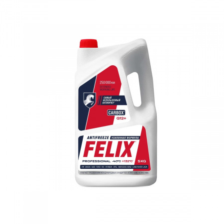 FELIX Антифриз 5 л, Carbox G-12+, красный