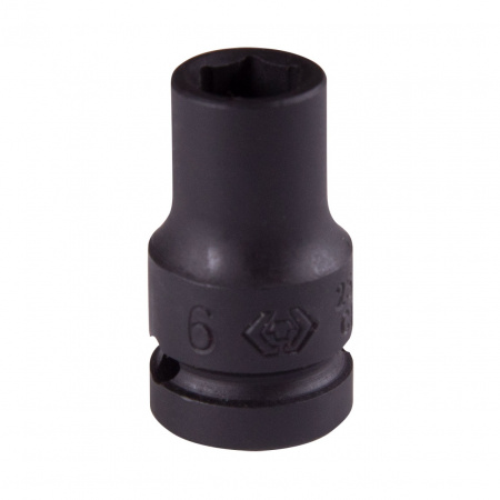 KING TONY Головка торцевая ударная шестигранная 1/4", 6 мм