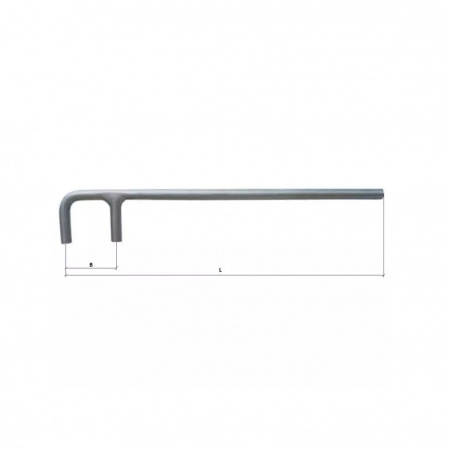 GARWIN PRO Ключ вентильный для задвижек F-образный 45*350 мм