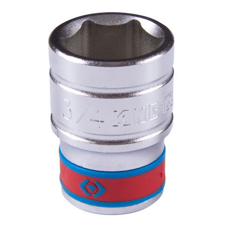 KING TONY Головка торцевая стандартная шестигранная 1/2", 3/4", дюймовая